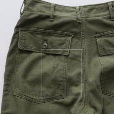 画像15: 60's US ARMY COTTON SATEEN UTILITY BAKER PANTS with PATCH【SIZE W28 x L27 程度】 (15)