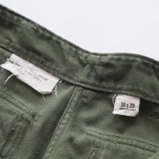 画像10: 60's US ARMY COTTON SATEEN UTILITY BAKER PANTS with PATCH【SIZE W28 x L27 程度】 (10)