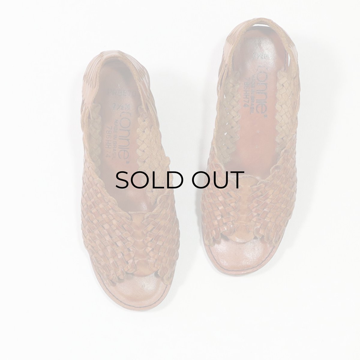 画像1: Connie LEATHER MESH WOOD SOLE SANDAL (1)