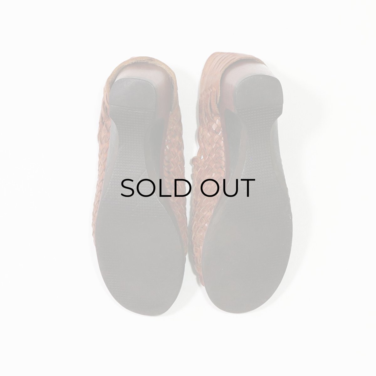 画像4: Connie LEATHER MESH WOOD SOLE SANDAL (4)