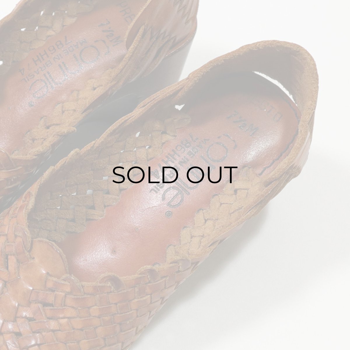 画像7: Connie LEATHER MESH WOOD SOLE SANDAL (7)