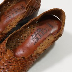 画像7: Connie LEATHER MESH WOOD SOLE SANDAL (7)