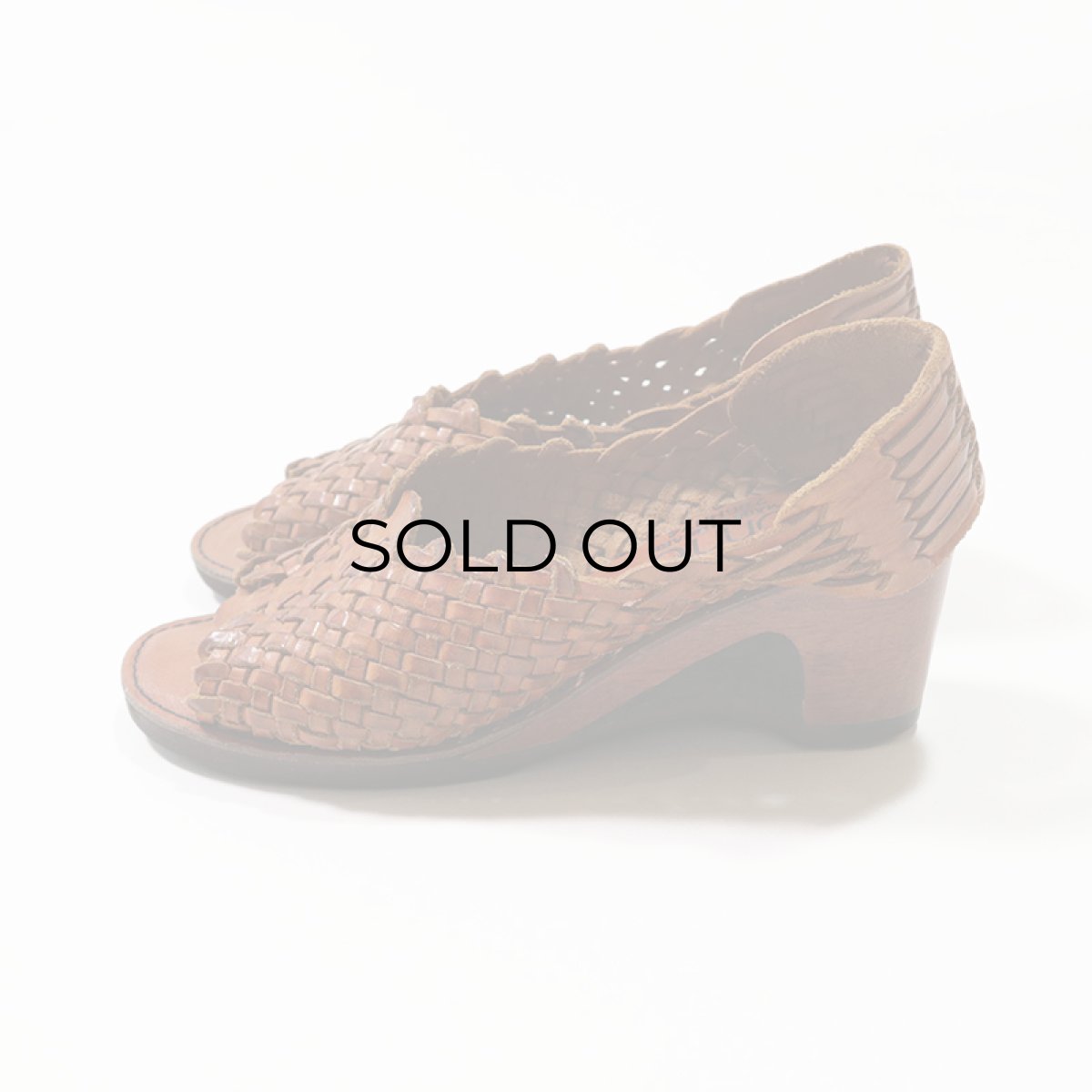 画像2: Connie LEATHER MESH WOOD SOLE SANDAL (2)