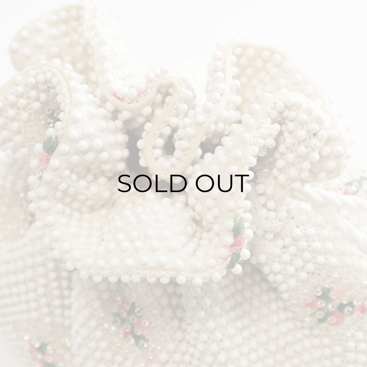 画像5: OLD BEADED DRAWSTRING BAG (5)