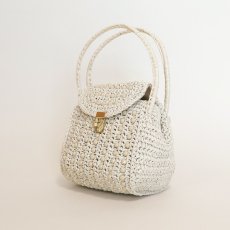 画像1: 60's RAFFIA BEADED MINI BAG "Made in ITALY" (1)