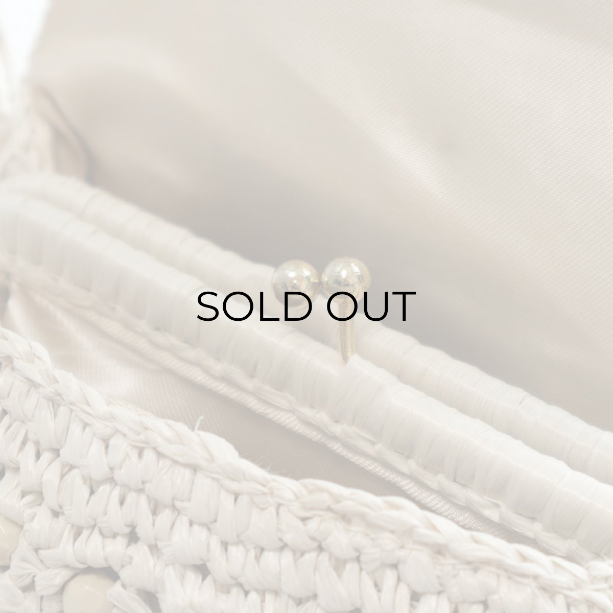 画像8: 60's RAFFIA BEADED MINI BAG "Made in ITALY" (8)