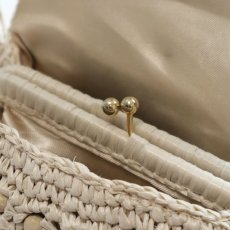 画像8: 60's RAFFIA BEADED MINI BAG "Made in ITALY" (8)