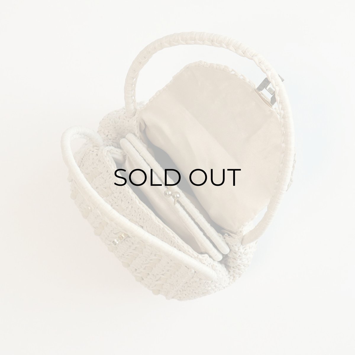 画像5: 60's RAFFIA BEADED MINI BAG "Made in ITALY" (5)