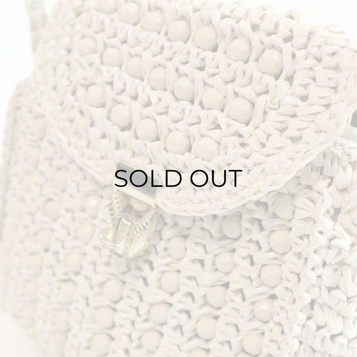 画像6: 60's RAFFIA BEADED MINI BAG "Made in ITALY" (6)