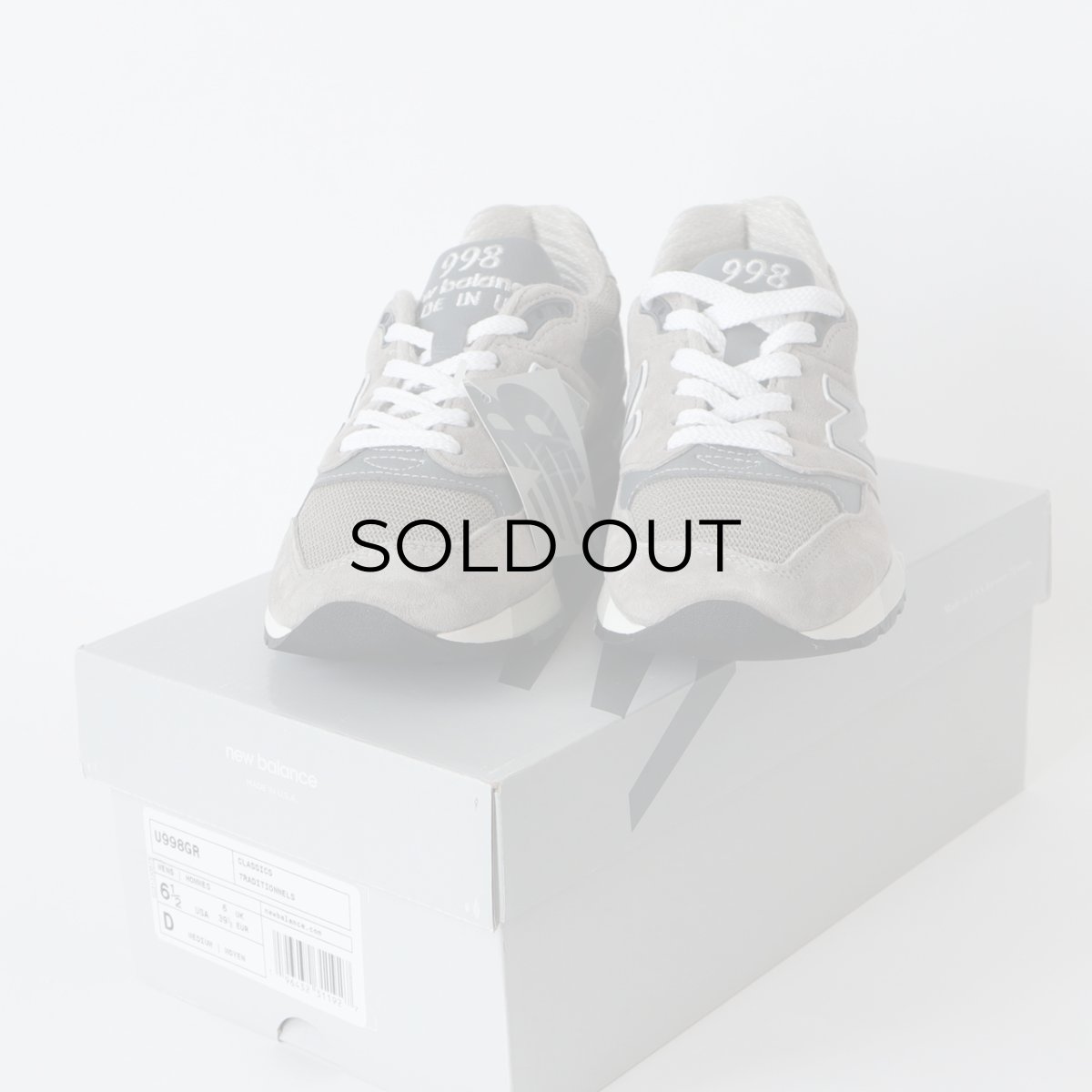画像8: 【NEW】 NEW BALANCE U998GR RUNNING SHOES "MADE IN USA"【size : 6 D, 6 1/2 D】 (8)