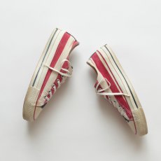 画像2: 〜90's CONVERSE "ALL STAR" COTTON CANVAS "AMERICAN FLAG" PATTERN LOW CUT SHOES "MADE IN USA" 【size : 6 (24cm 程度)】 (2)