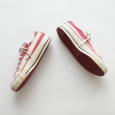 画像3: 〜90's CONVERSE "ALL STAR" COTTON CANVAS "AMERICAN FLAG" PATTERN LOW CUT SHOES "MADE IN USA" 【size : 6 (24cm 程度)】 (3)