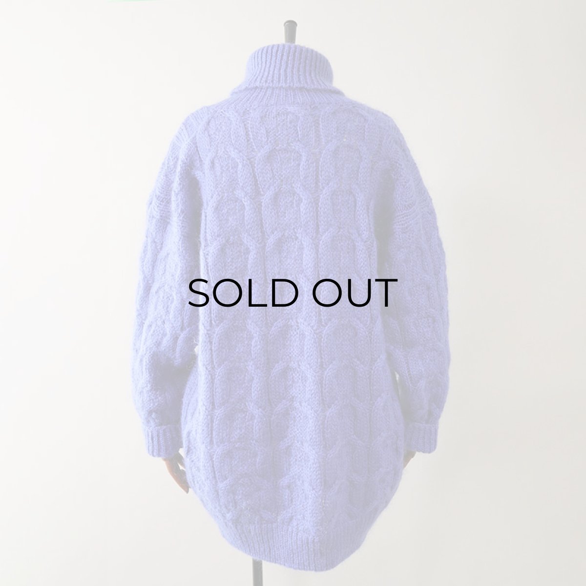 画像3: TARAZZIA MOHAIR ACRYLIC KNIT TURTLE NECK LOOSE SILHOUETTE SWEATER (3)