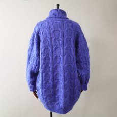 画像3: TARAZZIA MOHAIR ACRYLIC KNIT TURTLE NECK LOOSE SILHOUETTE SWEATER (3)