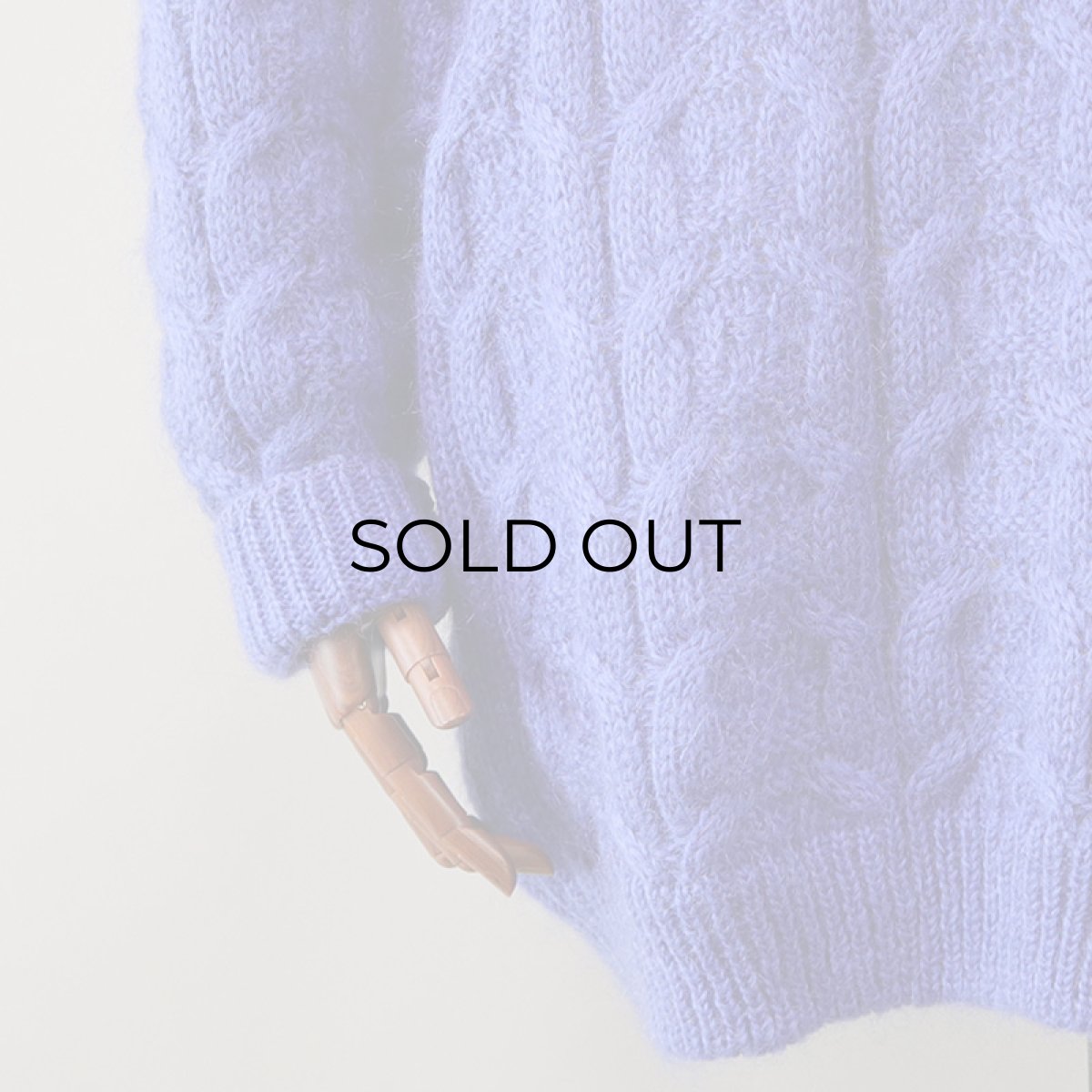 画像5: TARAZZIA MOHAIR ACRYLIC KNIT TURTLE NECK LOOSE SILHOUETTE SWEATER (5)