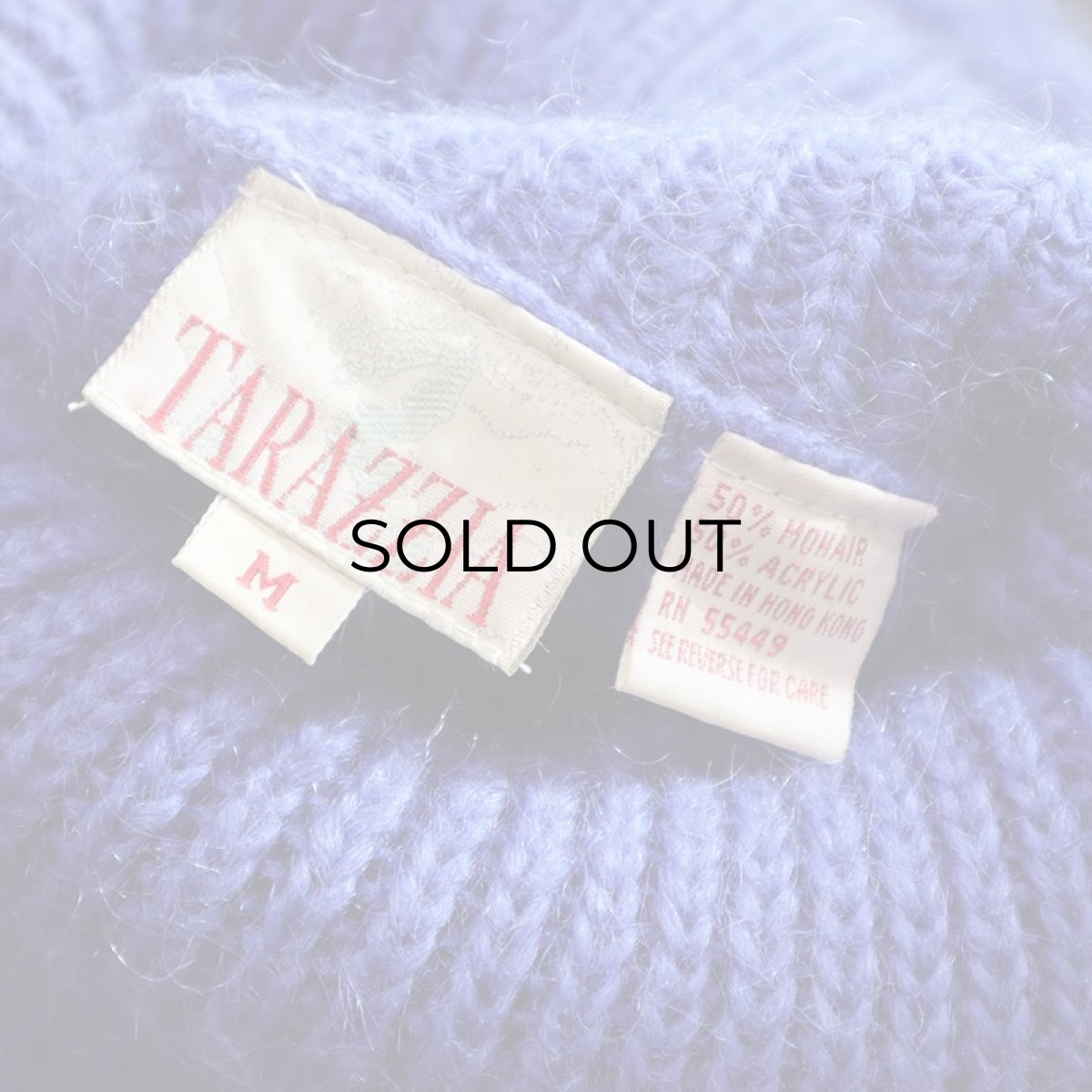 画像7: TARAZZIA MOHAIR ACRYLIC KNIT TURTLE NECK LOOSE SILHOUETTE SWEATER (7)