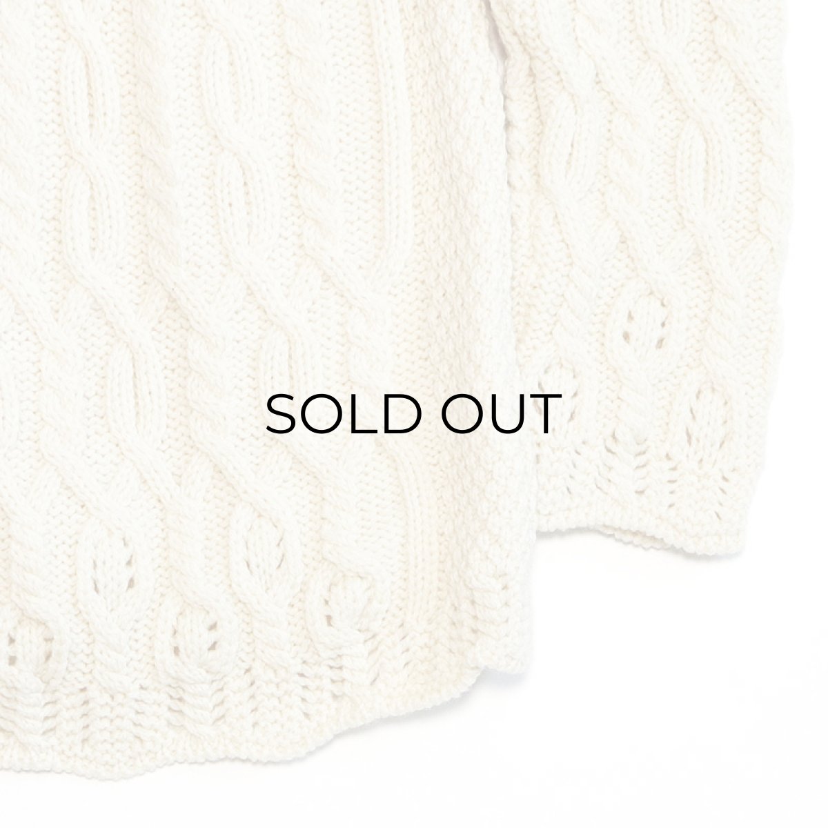 画像6: ARANCRAFTS WOOL HAND KNIT FISHERMAN'S CARDIGAN (6)