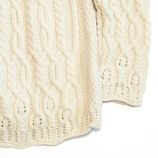 画像6: ARANCRAFTS WOOL HAND KNIT FISHERMAN'S CARDIGAN (6)