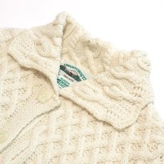 画像4: ARANCRAFTS WOOL HAND KNIT FISHERMAN'S CARDIGAN (4)