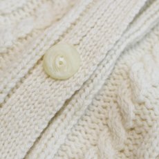 画像8: ARANCRAFTS WOOL HAND KNIT FISHERMAN'S CARDIGAN (8)