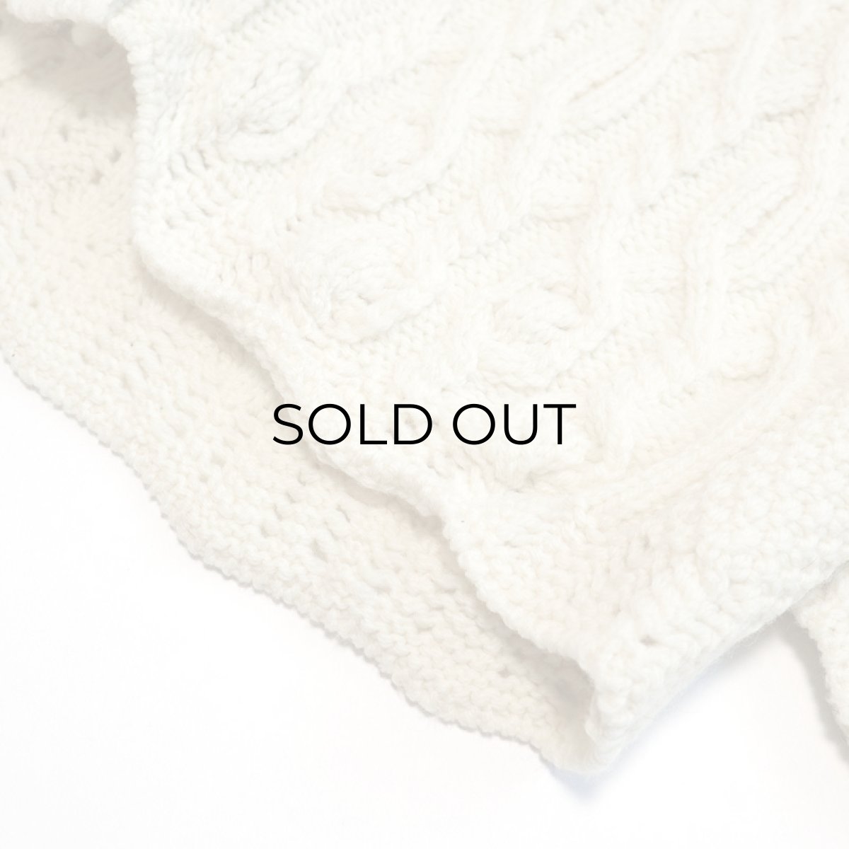 画像5: ARANCRAFTS WOOL HAND KNIT FISHERMAN'S CARDIGAN (5)