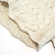 画像5: ARANCRAFTS WOOL HAND KNIT FISHERMAN'S CARDIGAN (5)