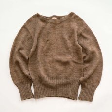 画像1: 〜50's Sportwear WOOL KNIT BOAT NECK SWEATER (1)