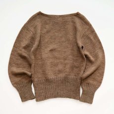 画像2: 〜50's Sportwear WOOL KNIT BOAT NECK SWEATER (2)