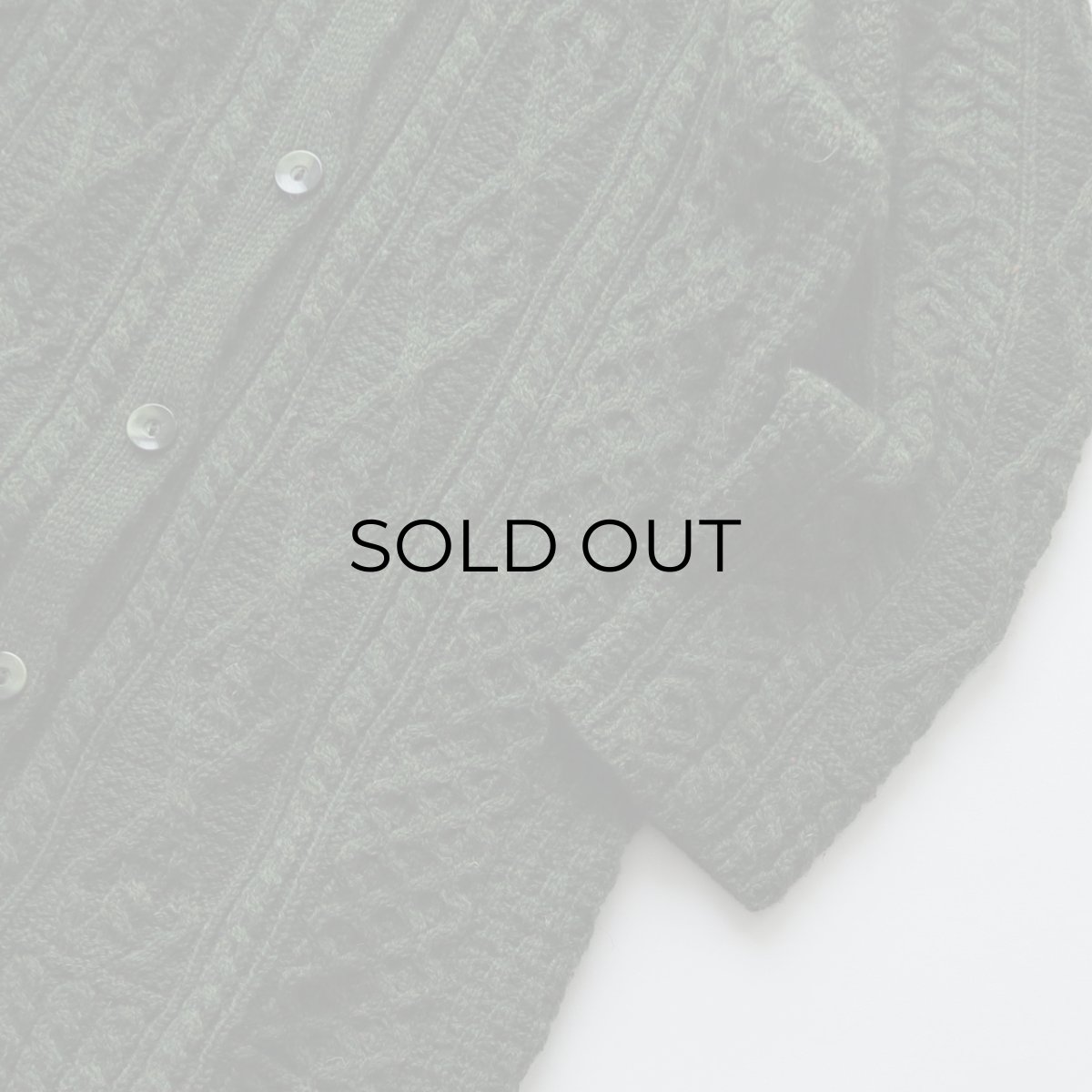 画像4: Kilronan Knitwear WOOL HAND KNIT FISHERMAN'S LONG CARDIGAN "MADE IN IRELAND" (4)