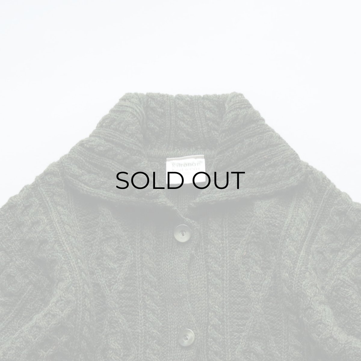 画像6: Kilronan Knitwear WOOL HAND KNIT FISHERMAN'S LONG CARDIGAN "MADE IN IRELAND" (6)