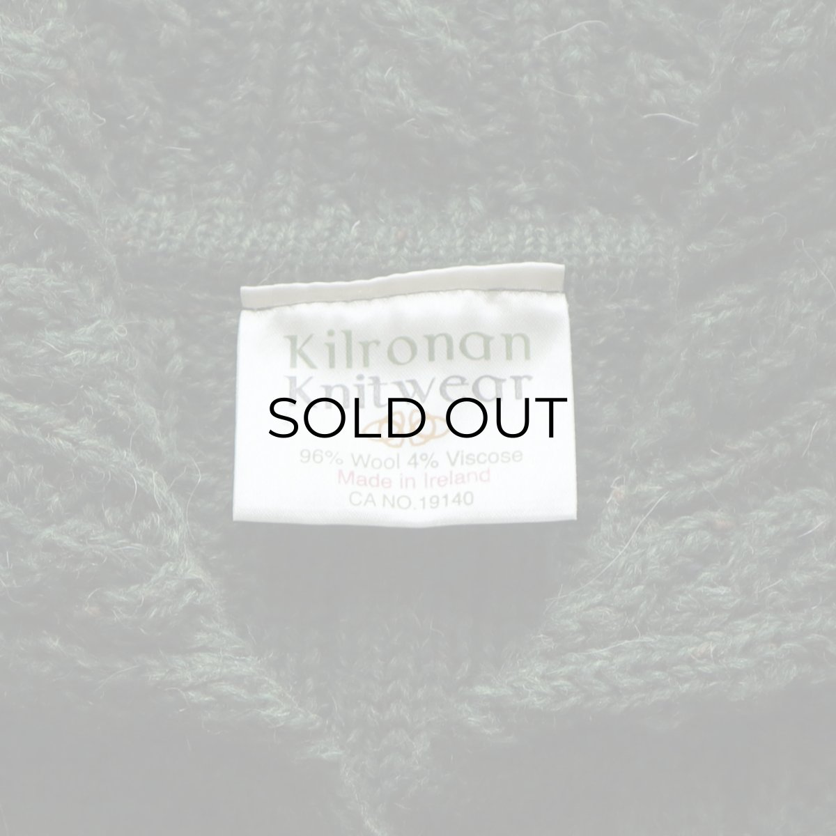 画像7: Kilronan Knitwear WOOL HAND KNIT FISHERMAN'S LONG CARDIGAN "MADE IN IRELAND" (7)