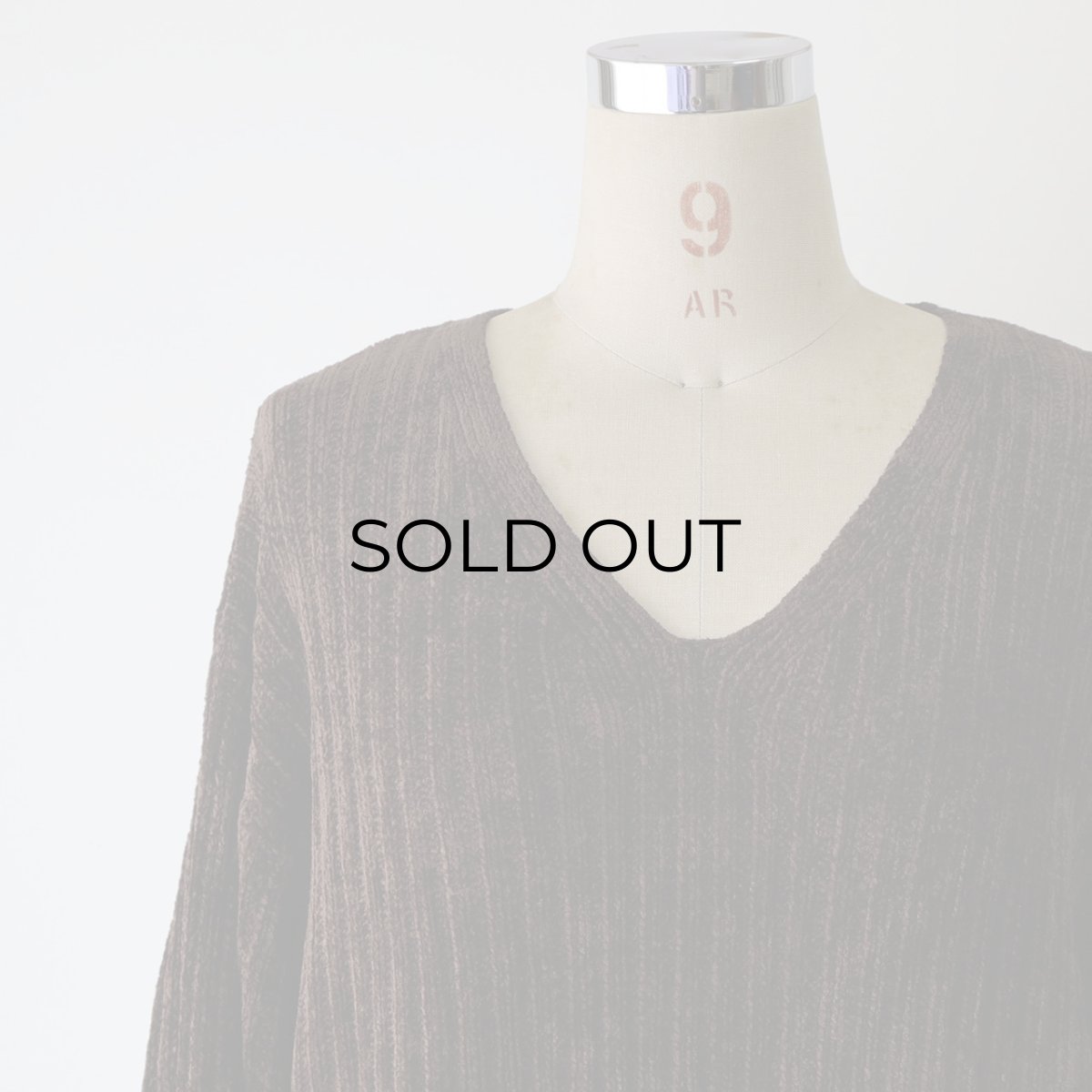 画像8: 〜90's CLASSIQUES ENTIER RAYON ACRYLIC VELOUR KNIT V NECK TOP (8)