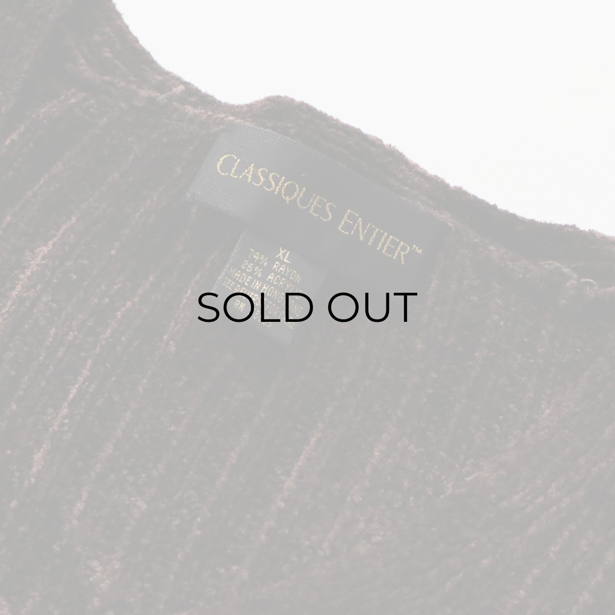 画像6: 〜90's CLASSIQUES ENTIER RAYON ACRYLIC VELOUR KNIT V NECK TOP (6)