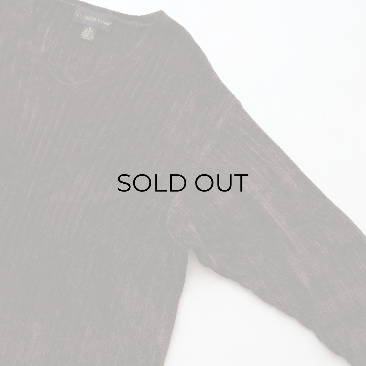 画像3: 〜90's CLASSIQUES ENTIER RAYON ACRYLIC VELOUR KNIT V NECK TOP (3)