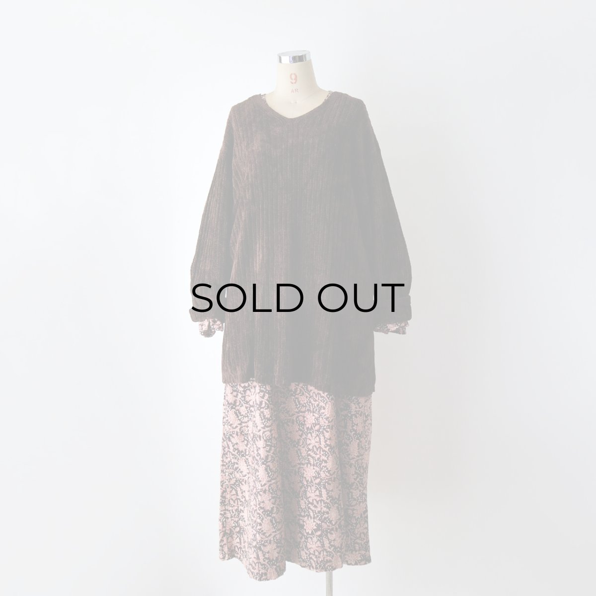 画像12: 〜90's CLASSIQUES ENTIER RAYON ACRYLIC VELOUR KNIT V NECK TOP (12)