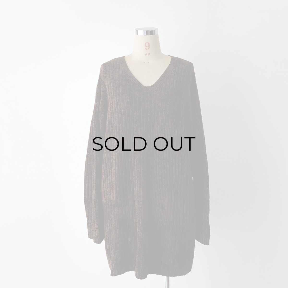 画像9: 〜90's CLASSIQUES ENTIER RAYON ACRYLIC VELOUR KNIT V NECK TOP (9)