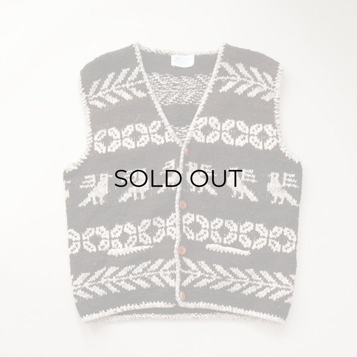 画像7: Signature IMPORTS WOOL HAND KNIT VEST "HAND MADE IN BOLIVIA" (7)