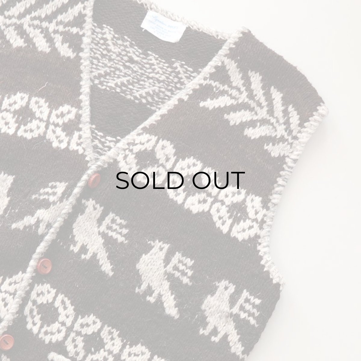 画像9: Signature IMPORTS WOOL HAND KNIT VEST "HAND MADE IN BOLIVIA" (9)