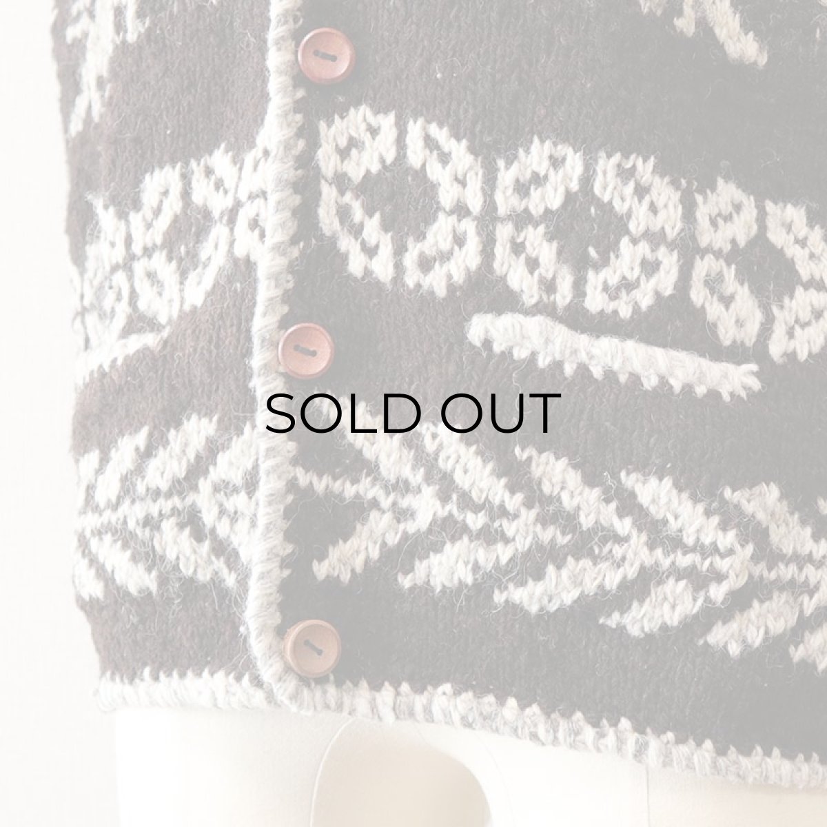 画像6: Signature IMPORTS WOOL HAND KNIT VEST "HAND MADE IN BOLIVIA" (6)