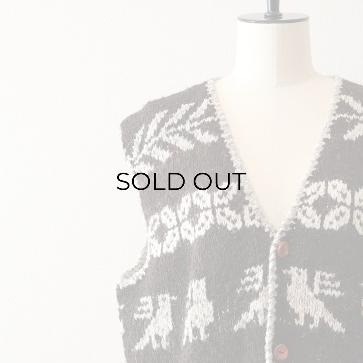 画像5: Signature IMPORTS WOOL HAND KNIT VEST "HAND MADE IN BOLIVIA" (5)