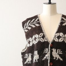 画像5: Signature IMPORTS WOOL HAND KNIT VEST "HAND MADE IN BOLIVIA" (5)