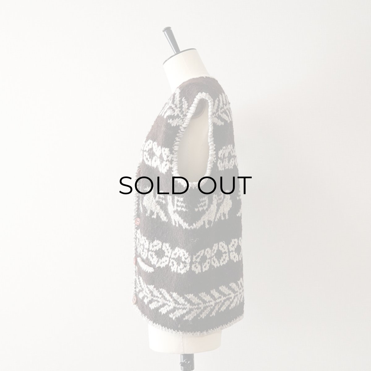 画像3: Signature IMPORTS WOOL HAND KNIT VEST "HAND MADE IN BOLIVIA" (3)