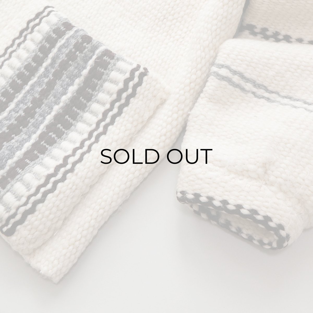 画像9: OLD UNKNOWN BRAND WOOL HAND KNIT RUG JACKET (9)