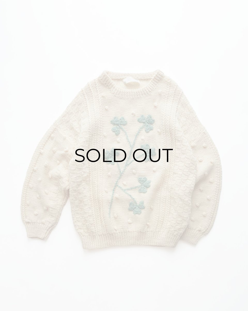 画像1: OLD SALLYBROOK KNITWEAR WOOL HAND KNIT IRISH SWEATER "HANDKNITTED IN IRELAND" (1)