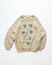 画像1: OLD SALLYBROOK KNITWEAR WOOL HAND KNIT IRISH SWEATER "HANDKNITTED IN IRELAND" (1)