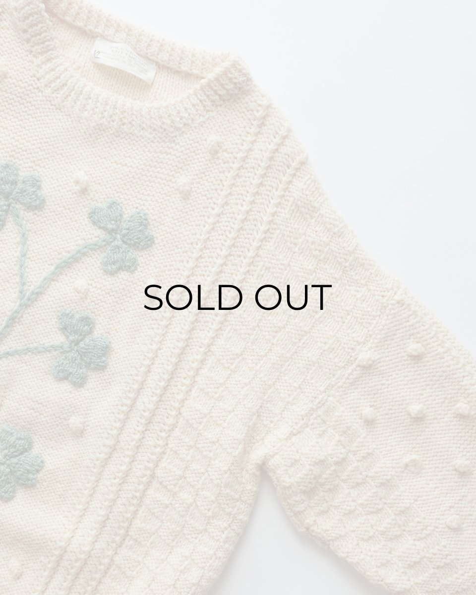 画像3: OLD SALLYBROOK KNITWEAR WOOL HAND KNIT IRISH SWEATER "HANDKNITTED IN IRELAND" (3)