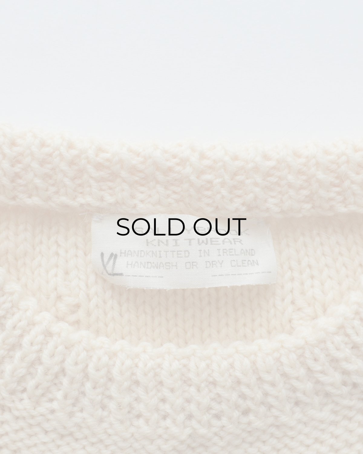 画像6: OLD SALLYBROOK KNITWEAR WOOL HAND KNIT IRISH SWEATER "HANDKNITTED IN IRELAND" (6)