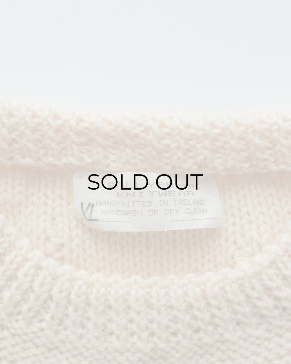 画像6: OLD SALLYBROOK KNITWEAR WOOL HAND KNIT IRISH SWEATER "HANDKNITTED IN IRELAND" (6)