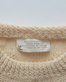 画像6: OLD SALLYBROOK KNITWEAR WOOL HAND KNIT IRISH SWEATER "HANDKNITTED IN IRELAND" (6)