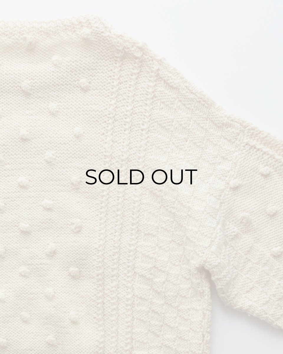 画像5: OLD SALLYBROOK KNITWEAR WOOL HAND KNIT IRISH SWEATER "HANDKNITTED IN IRELAND" (5)